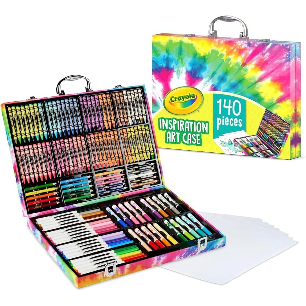 Inspiration Art Case Coloring Set - Tie-Dye 140ct, Art Supplies Set For Kids, Tr - Picture 7 of 11